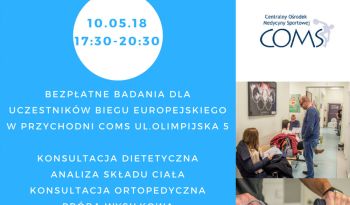 GDYNIA BEZPŁATNE BADANIA 10.05.2018r. / 17:30-20:30